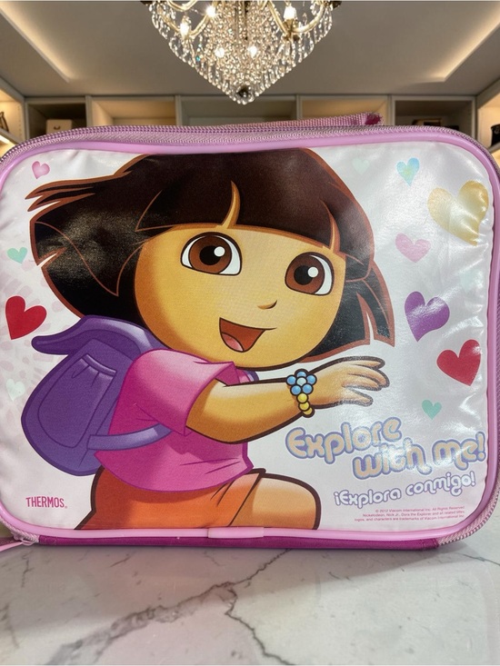 Thermos Other - Thermos Kids Dora The Explorer Lunch Bag in Pink, Purple and Red Heart Accents